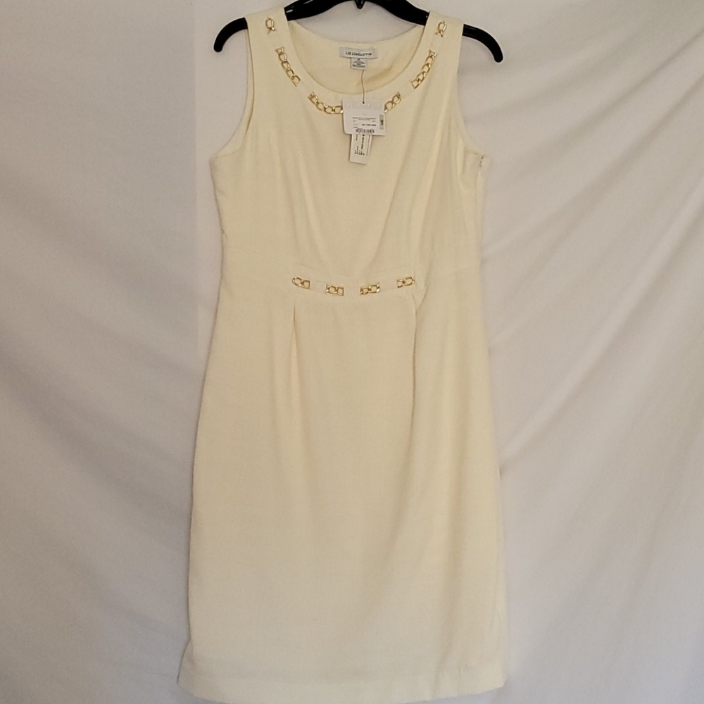 LIZ Claiborne texture sleeveless cream color
